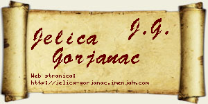 Jelica Gorjanac vizit kartica